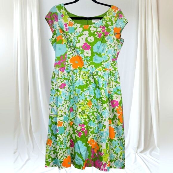 Isaac Mizrahi For Target Floral Fit and Flare Dress, 10 - Picture 1 of 9
